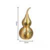 Feng Shui Brass Gourd with Bagua Symbol | DoubleLobed Shape, Calabash YinYang Motif, for