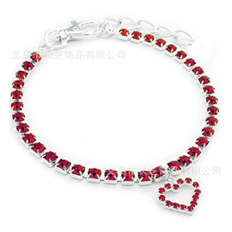 

Pet Accessories Christmas Pet Necklace Cat Dog Neck Chain Necklace Love Pendant S красный
