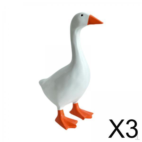 

3x Подставка для ключей в виде гуся, Милая статуэтка утки, Хранение, Полимерная вешалка для подарка на новоселье