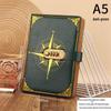 A5 Vintage Lockable Password Notebook - Thick Student Writing Diary
