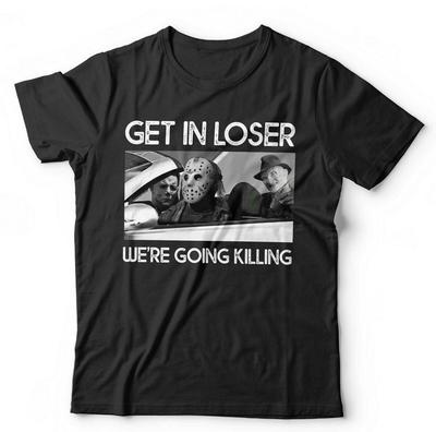 Halloween Tshirt Get In Loser We're Going Killing Unisex and Kids Friday 13th