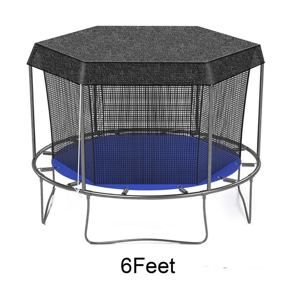 Trampoline Cover Tpe Material Keep Cool Reliable Wear Resistant Trampoline Shade Cover Tent Cover For Playing Round Trampoline