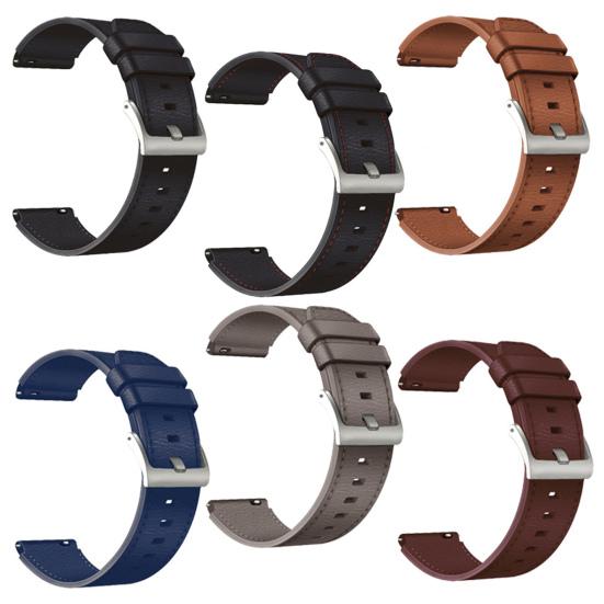 Watch Band Soft Replacement 22mm Faux Leather Watchband Strap Bracelet for Huawei GT/GT2