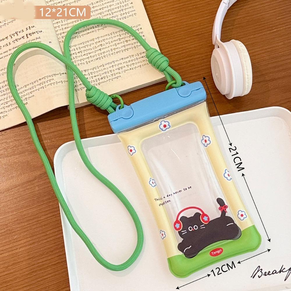 

Transparent Waterproof Mobile Phone Bag PVC Mobile Phone Pouch Floating Phone Dry Cover Beach Style 1
