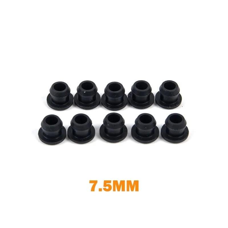 10PCS Black High Temperature Resistant Silicone Rubber Plugs, Buckle Type Anti-collision Feet
