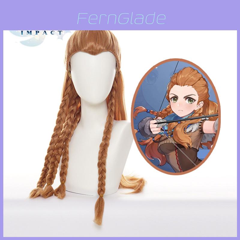 Genshin Impact Aloy Cosplay Wig Long Hair Halloween Costume Ideas