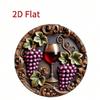 Vintage Metal Poster Wine Grapes Wall Art Red Vine Leaves Home Decor Garden