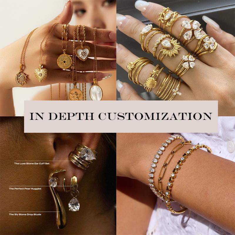 Stainless Jewelry Fashion Minimalist Premium Stainless Steel With PVD 18K Gold Plating Waterproof Antitarnish Beads Bracelet