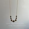 2026 Luxury Raw Stone & Pearl Beaded Dopamine Necklace for Women