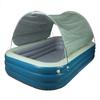 Inflatable Pool with Canopy Inflatable Swimming Pool Blow Up Pool with Water Slide for Adult Family