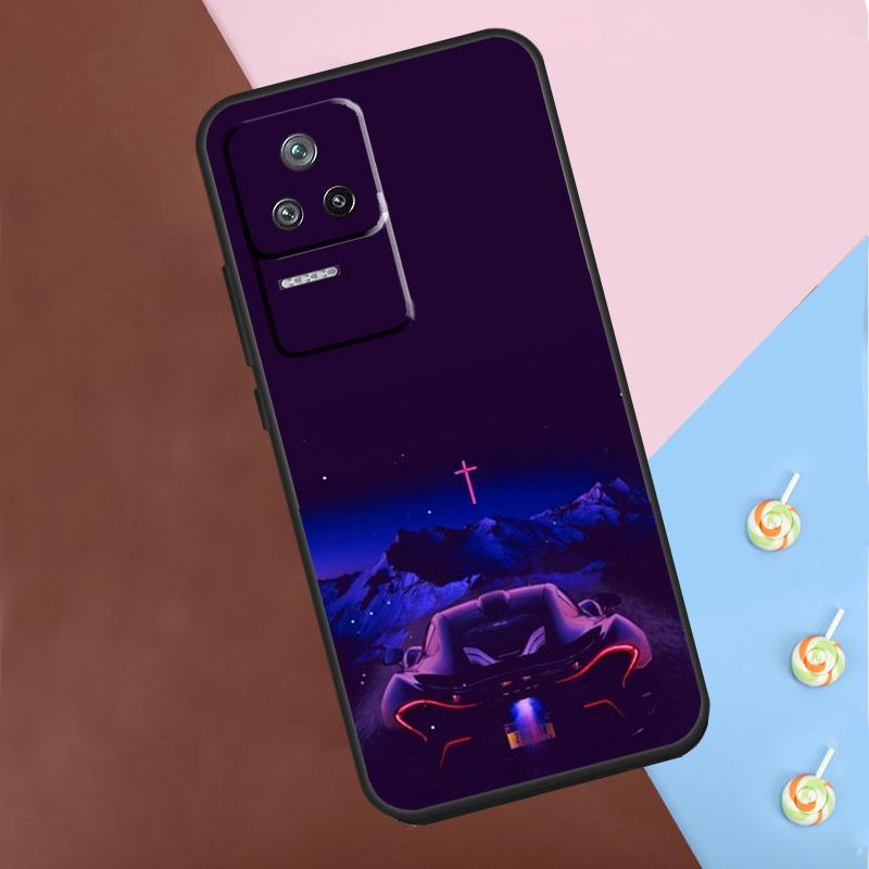 Synthwave 80s Retro Car Case For Xiaomi POCO M6 Pro X3 X5 X6 Pro F3 F5 M5s Mi 14 Pro 13 13T 11T 12T 12 Lite Cover