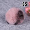 20PCS Imitation Rabbit Fur Ball Handmade Clothing Bag Decoration Artificial Fluffy Soft Pompons Colorful Balls for DIY Keychain