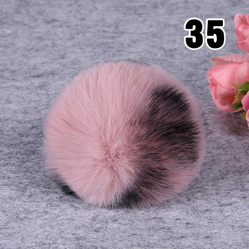 20PCS Imitation Rabbit Fur Ball Handmade Clothing Bag Decoration Artificial Fluffy Soft Pompons Colorful Balls for DIY Keychain