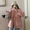 Down jacket women's thickened white duck down jacket winter warm simple style short feather jacket