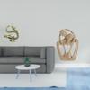 Brass Chinese Abstract Couple Statue Mini Tea Pet Figurine Creative Resin Sculpture for Bedroom Home