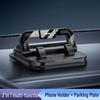 Two-in-One Car Dashboard Temporary Parking Phone Holder & Number Plate