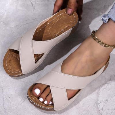 Sandals Shoes Women Summer Beach Women's Sandals Open Toe Women Shoe Non-Slip Walking Shoes Slides Footwear Female Slipper
