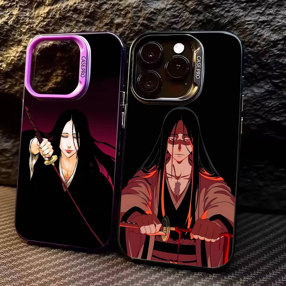 Etui Na Telefon Retsu Unohana B-Bleachs Dla iPhone17,16,15,14,13,12,11 Plus,Pro Max Kolorowe Posrebrzane Wewnętrzna Pokrywa