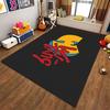 Wu-Tang Clan Yellow W Logo Red Graffiti Rug, Yellow Red Hip Hop Logo Style Design, Home Decor, Cozy Floor Accent, All Seasons Gift