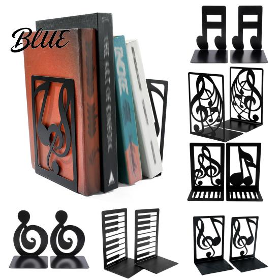 Metall Buchstützen 1 Buchstütze für Enden Musikalisch Klavier Paar Buch Noten Dekorative Regale Schwerlast Halter Ständer Rutschfeste Stütze