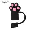 Creative Dust-proof Reusable Splash Proof Drinking Dust Cap Silicone Straw Plug Straw Tips Cover Cup Accessories