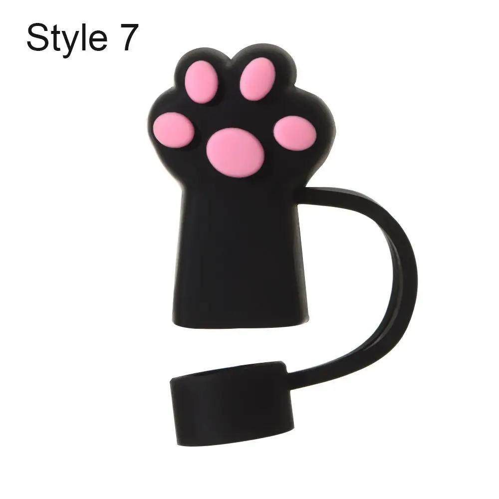 Creative Dust-proof Reusable Splash Proof Drinking Dust Cap Silicone Straw Plug Straw Tips Cover Cup Accessories