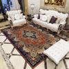Boho Ethnic Style Large Living Room Carpet Decoration Bedroom Non-slip Washable American Retro Mat Office Area Rug Izable