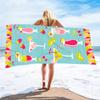 Beach Mat, Microfiber Beach Towel, Ultralight Colored Bath Towel, Sand-proof Beach Mat, Multi-purpose Towel, Suitable For Travel And Swimming Pools.