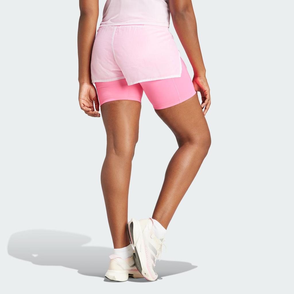 Adidas Tokyo Running 2-In-1 Shorts Women Shorts Bright-Pink IP3562