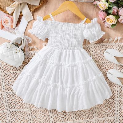 Girls Fashion Dress Summer Children Sweet Cake Princess Dress