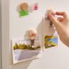 Creative Fridge Magnets Beer Bottle Opener 2 In 1 Multifunction Bottle Openers Magnetic with Fridge Magnets Sticker