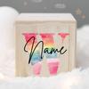 Personalized Money Box Kids Money Boxes Rainbow Letter with Name Coin Collection Box Wooded Coin Bank Child Birthday Shower Gift
