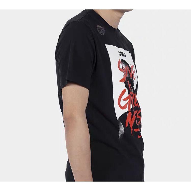 Nike LeBron James Printed Basketball Short Sleeve T-Shirt Men Tops Black BQ3625-010