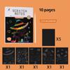 Children Scratch Painting Set Magic Rainbow Colors Scratch Art Painting Card Books Early Education Template Drawing Toys For Kid