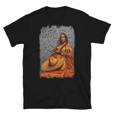 LOWRIDER MAYAN CALENDER CHOLA LATINA OLD SCHOOL Short-Sleeve Unisex T Shirt