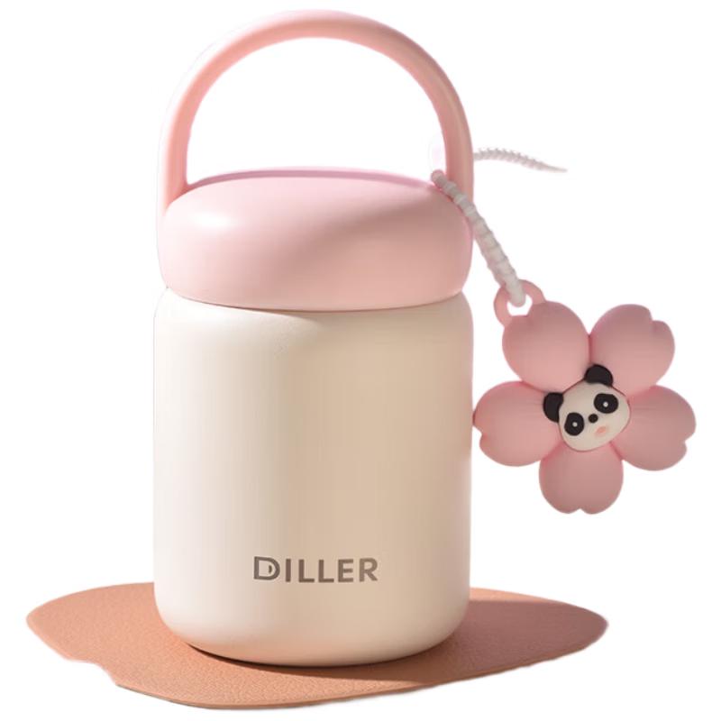 Diller Sakura Panda 200ml Portable Insulated Mug