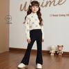 Elegant Bow Micro Pullup Pants for Girls