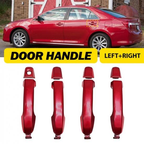 4X Front Rear Left Right Side Exterior Door Handle For 2012-2017 Toyota Camry