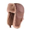 Winter Lei Feng hat men's and women's outdoor skiing fleece thermal goggles thermal hat windproof leather cycling hat