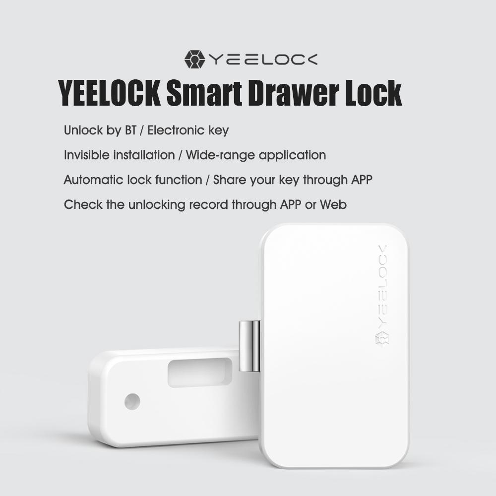 

YEELOCK Розумний замок для шухляди ZNGS01YSB Безключовий замок Керування через додаток Захист від крадіжки Дитячий Замок