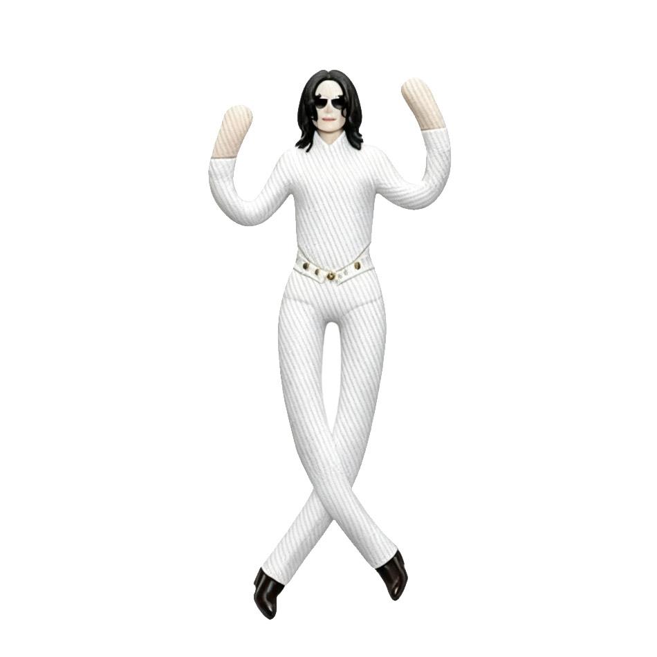 Michael Jackson Verstelbare Gewrichten Pluche Pop Zacht Gevuld Decoratie Figuur Fan Collectie Cadeau Direct Leverbaar 28cm