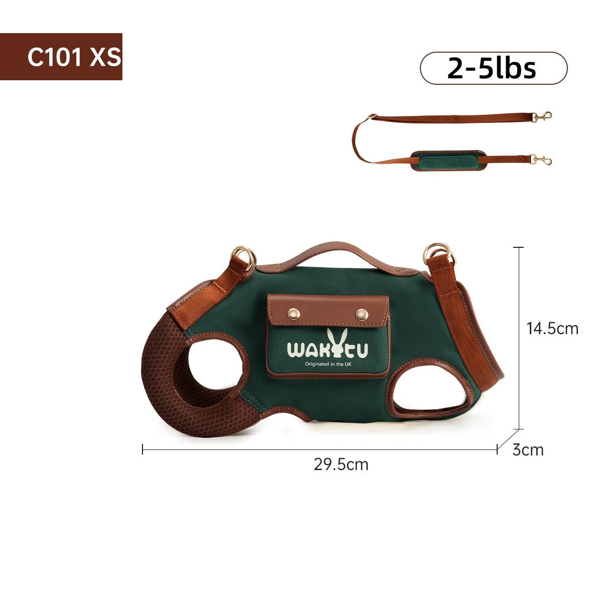 Wakytu Dog Sling Carrier Vest Adjustable