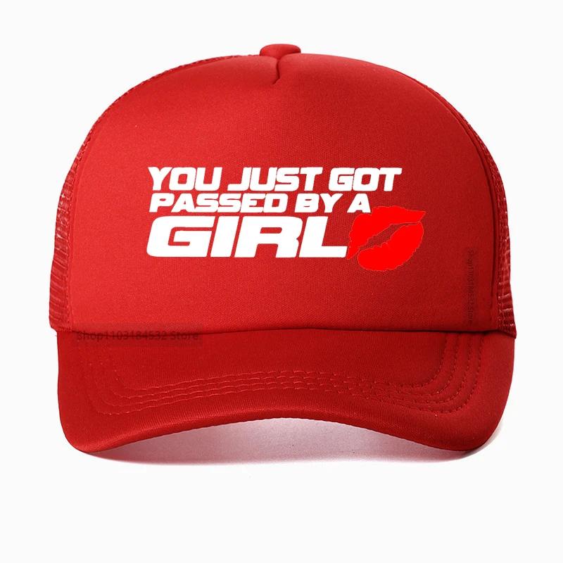 

You Just Got Passed By A Girl Baseball Cap Women Hip Hop Trucker Hat Casquette Adjustable
