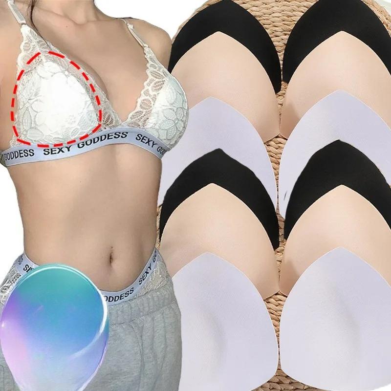 Coppette Reggiseno Triangolari Rimovibili per Donne Inserto Invisibile Costume da Bagno Bikini Amplificatori Seno Accessori Coppetta Petto