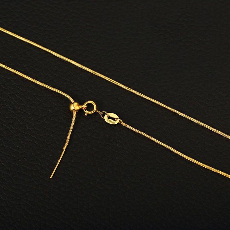 Gold-Plated Universal Necklace for Beads - Cross Pin Design for DIY Pendants