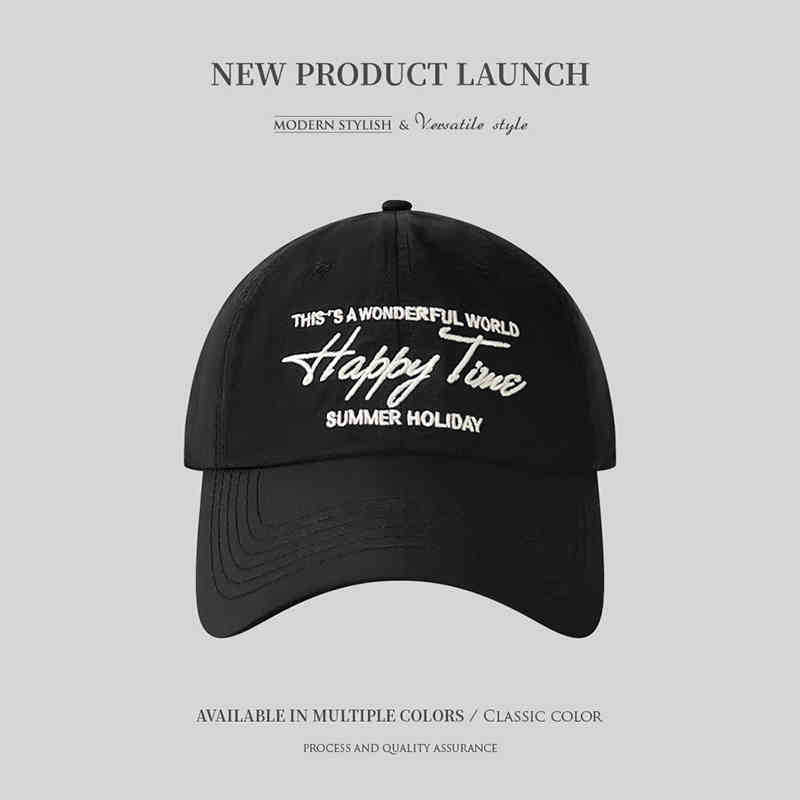 Hat Men'S And Women'S Thin Soft Top Versatile Outdoor Cap Summer Casual Letter Quick-Drying Baseball Cap
