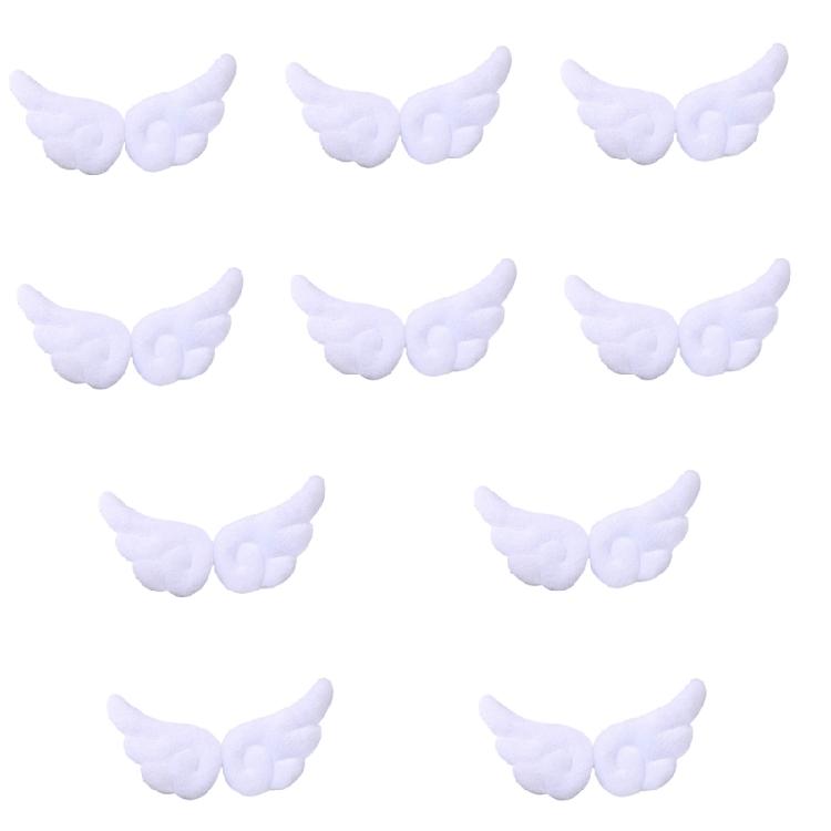 10Pairs Black Angel Wing Hair Barrettes Alloy Craft Clip Hair Decorations Cartoon Hair Accessories for Fashion Looks