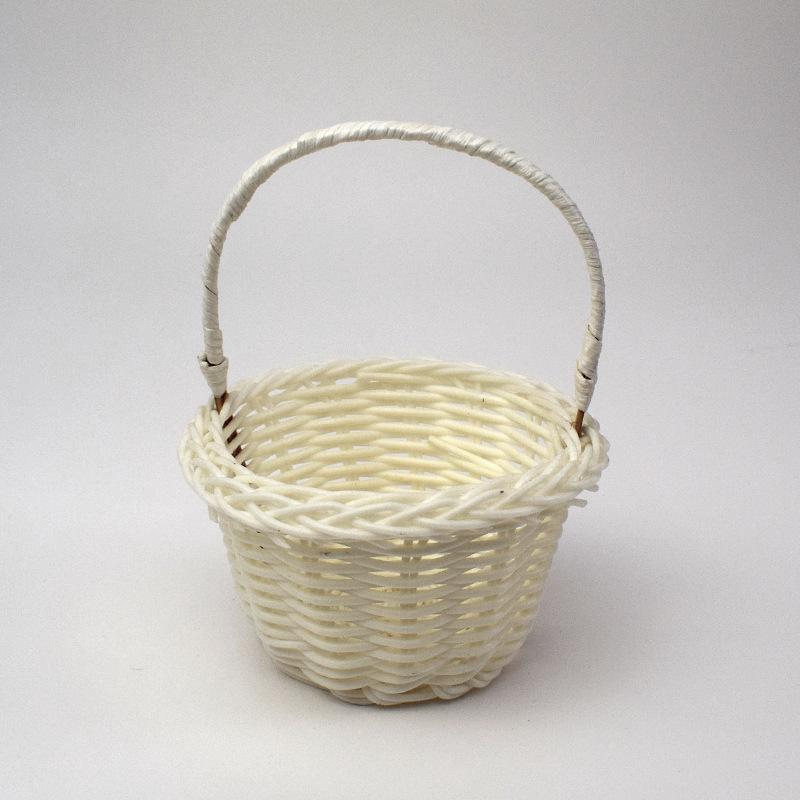 Handmade Mini Imitation Rattan Wall Basket for Flowers and Decor