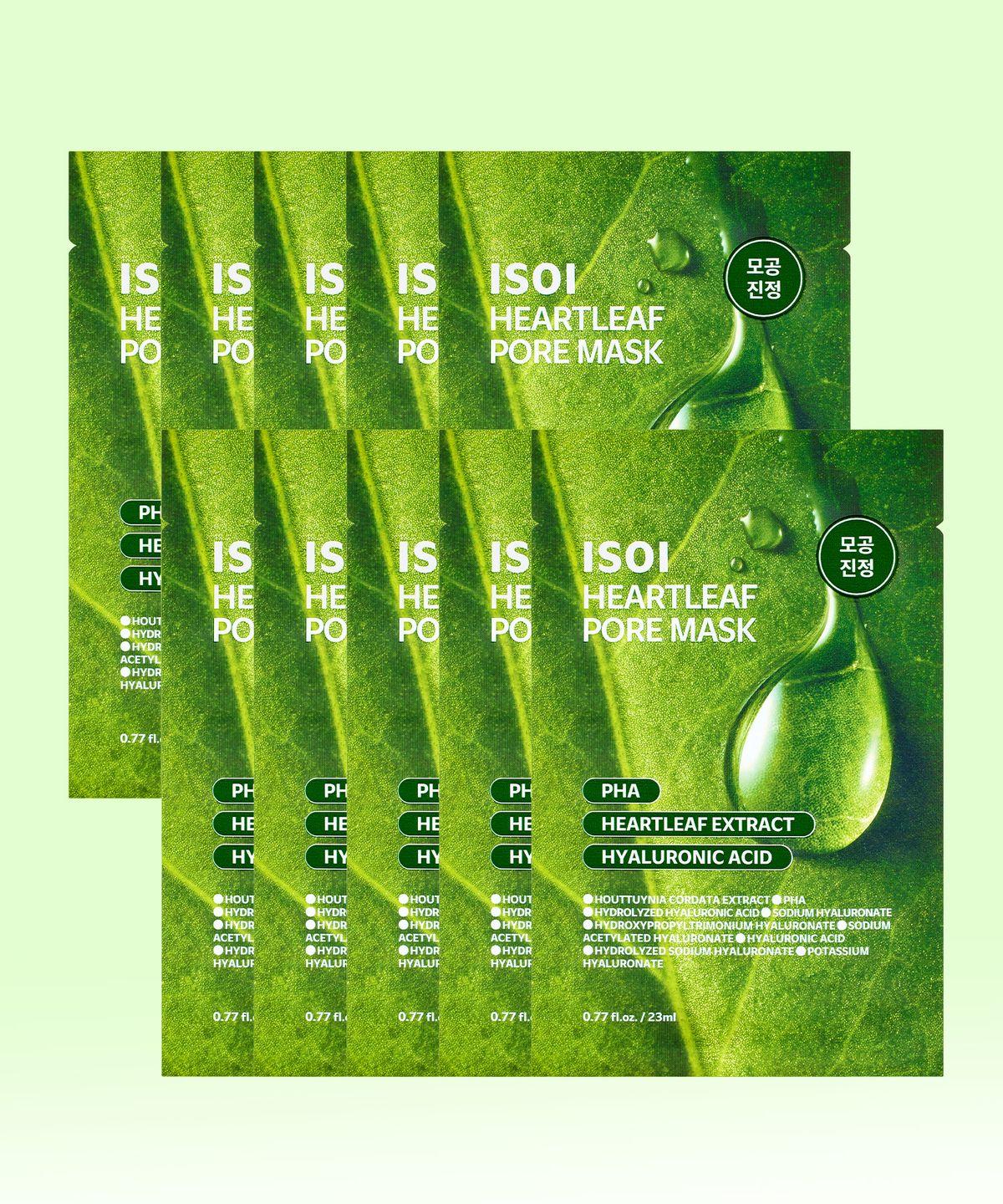Houttuynia Cordata Pore Mask 23ml 10 Sheets