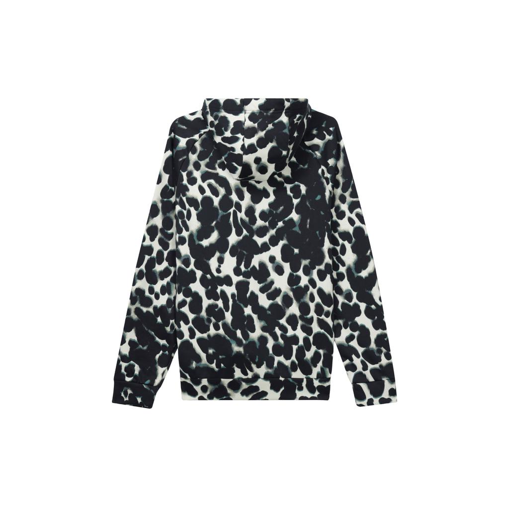 Nike All Over Print Fleece Hoodie 'Black/White' FN3324-020